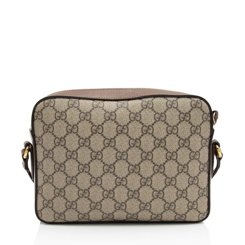 Gucci GG Supreme Calfskin Horsebit 1955 Small Shoulder Bag (SHF-BWc4W6) - Barde - Image 3