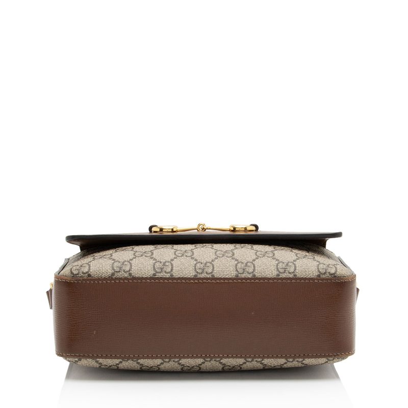 Gucci GG Supreme Calfskin Horsebit 1955 Small Shoulder Bag (SHF-BWc4W6) - Barde - Image 4