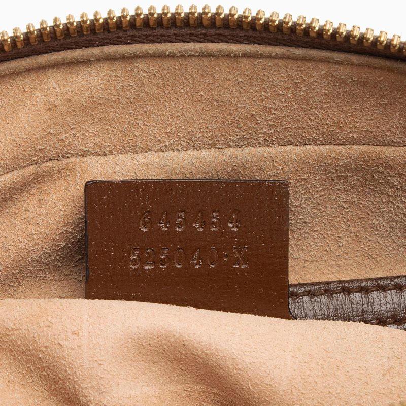 Gucci GG Supreme Calfskin Horsebit 1955 Small Shoulder Bag (SHF-BWc4W6) - Barde - Image 6