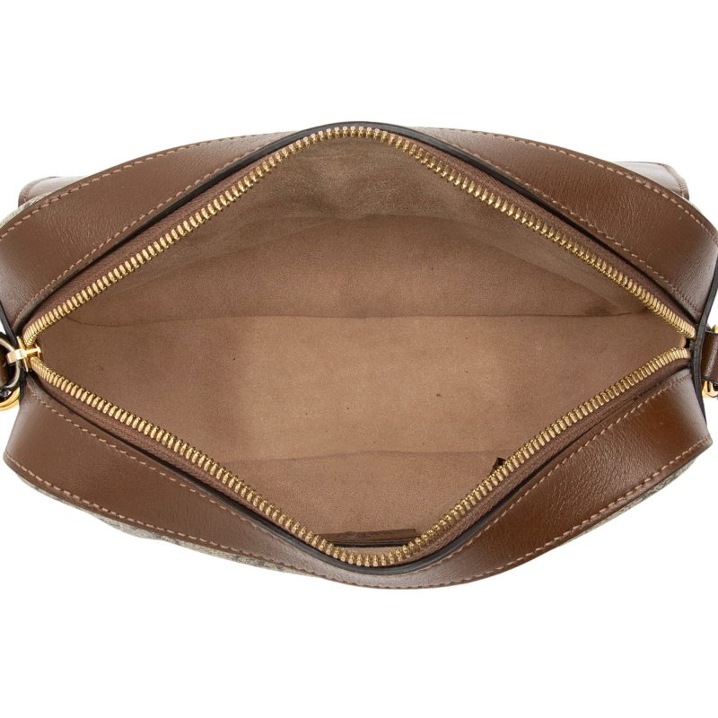 Gucci GG Supreme Calfskin Horsebit 1955 Small Shoulder Bag (SHF-BWc4W6) - Barde - Image 7