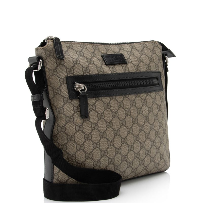 Gucci GG Supreme Flat Front Zip Messenger (SHF-7C0ZEs) - Barde - Image 2