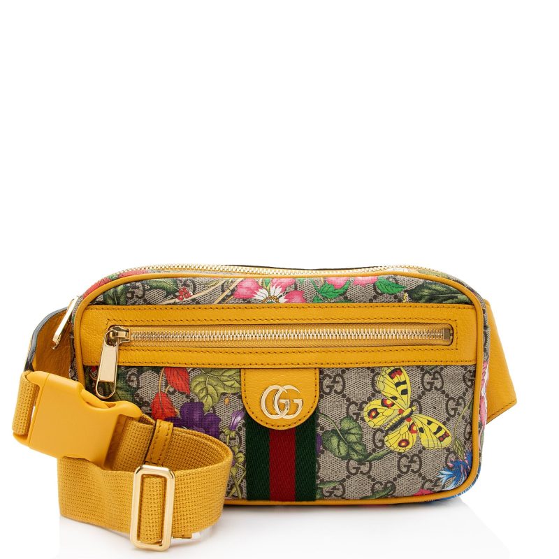 Gucci GG Supreme Flora Ophidia Medium Belt Bag (SHF-MQx9zI) - Barde