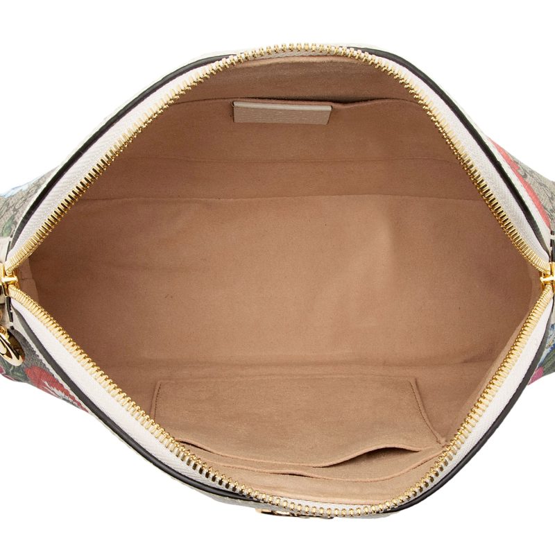 Gucci GG Supreme Flora Ophidia Dome Small Shoulder Bag (SHF-y1K6pl) - Barde - Image 7