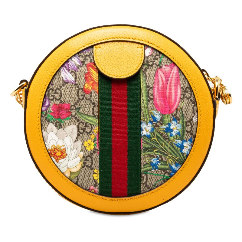 Gucci GG Supreme Flora Ophidia Round Crossbody (SHG-tzO2PJ) - Barde - Image 3