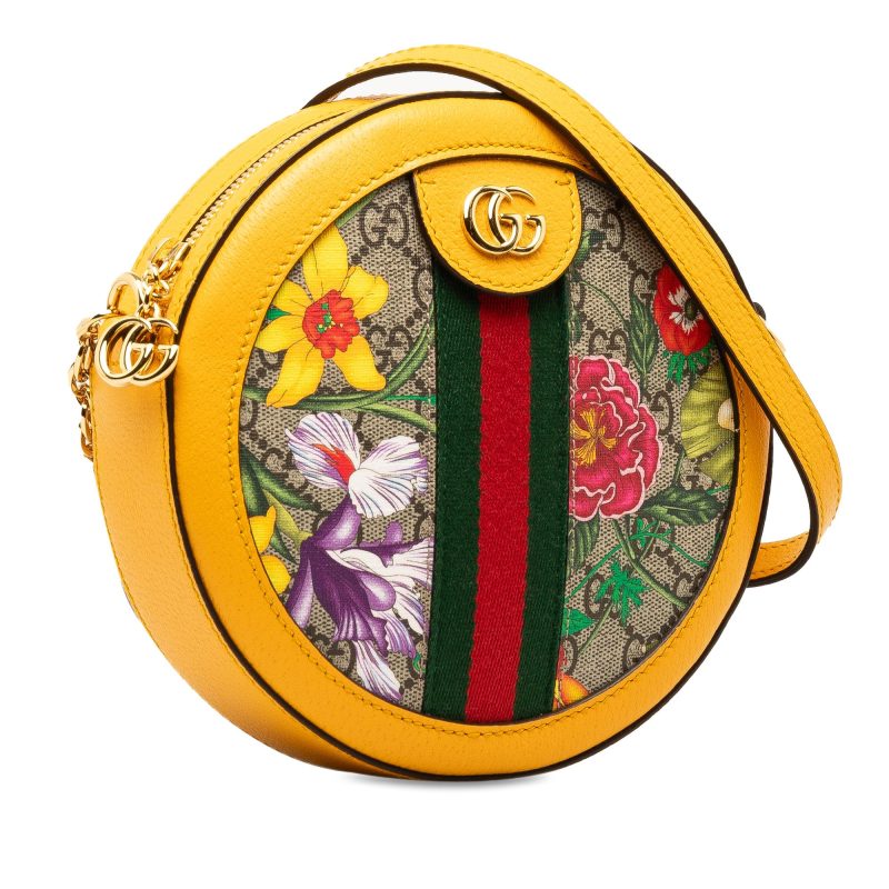 Gucci GG Supreme Flora Ophidia Round Crossbody (SHG-tzO2PJ) - Barde - Image 2
