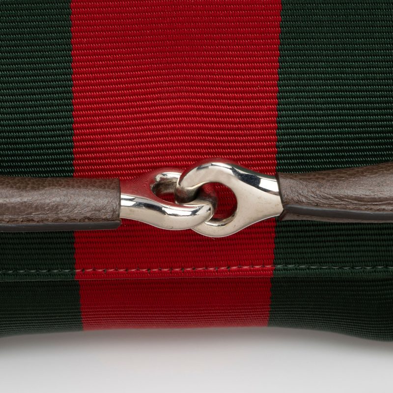 Gucci GG Supreme Horsebit Web Chain Shoulder Bag (SHF-lQWg6i) - Barde - Image 9