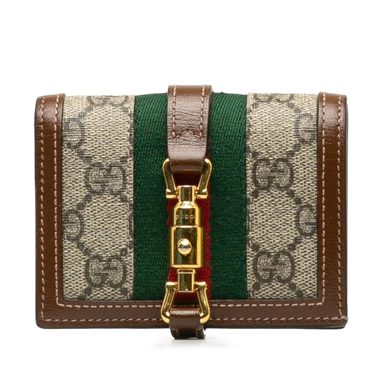 Gucci GG Supreme Jackie 1961 Compact Wallet (SHG-EbOrCQ) - Barde