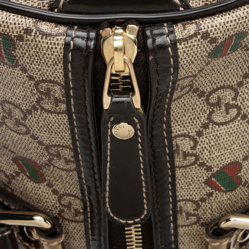 Gucci GG Supreme Tattoo Hearts Joy Boston Bag (SHF-H1LsWc) - Barde - Image 10