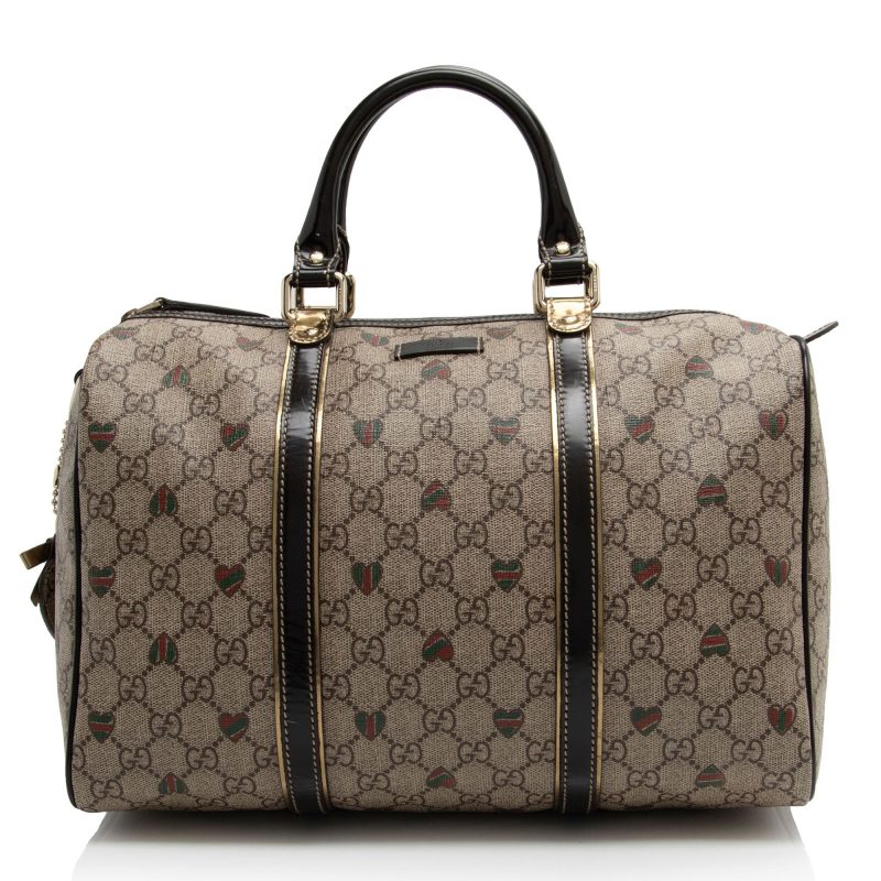 Gucci GG Supreme Tattoo Hearts Joy Boston Bag (SHF-H1LsWc) - Barde