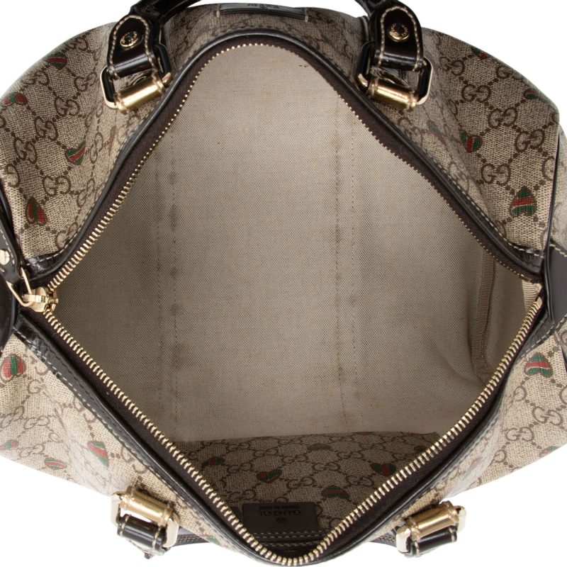 Gucci GG Supreme Tattoo Hearts Joy Boston Bag (SHF-H1LsWc) - Barde - Image 7