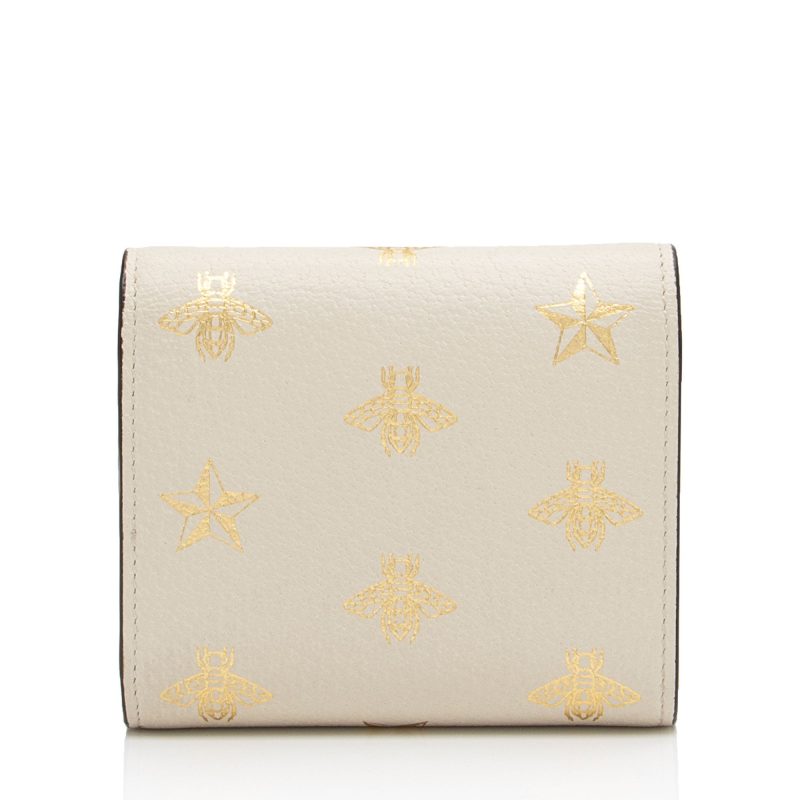 Gucci GG Supreme Leather Bee Star Padlock Compact Wallet (SHF-ZjgWCN) - Barde - Image 3