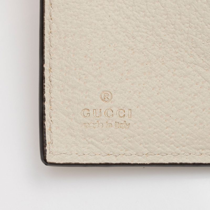 Gucci GG Supreme Leather Bee Star Padlock Compact Wallet (SHF-ZjgWCN) - Barde - Image 6