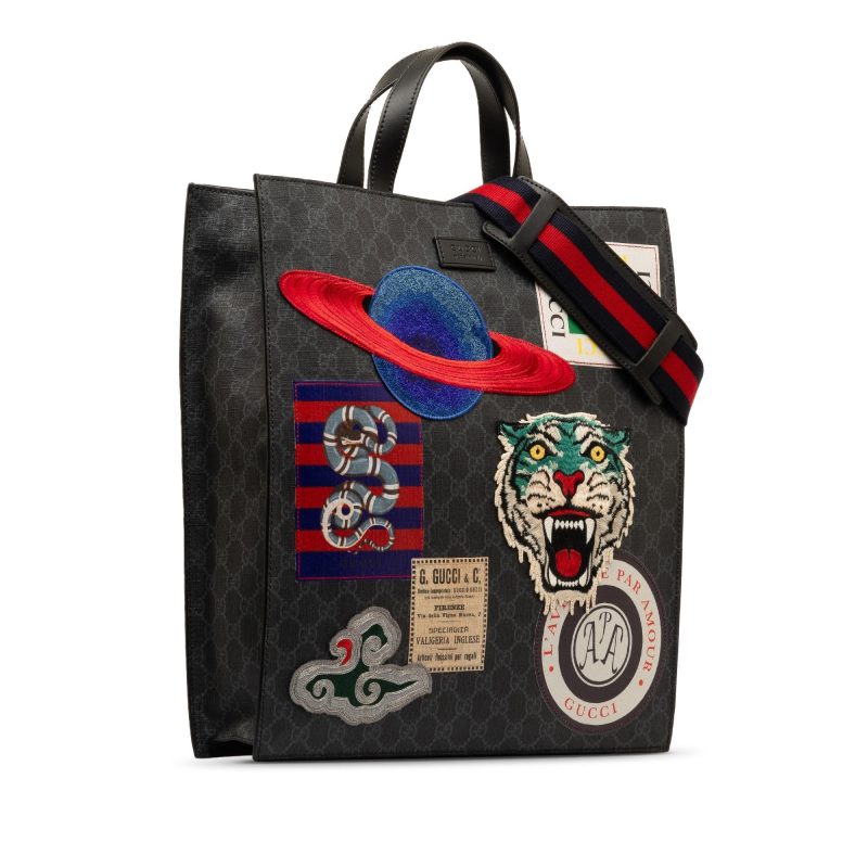 Gucci GG Supreme Night Courrier Vertical Satchel (SHG-7qGyMI) - Barde - Image 2