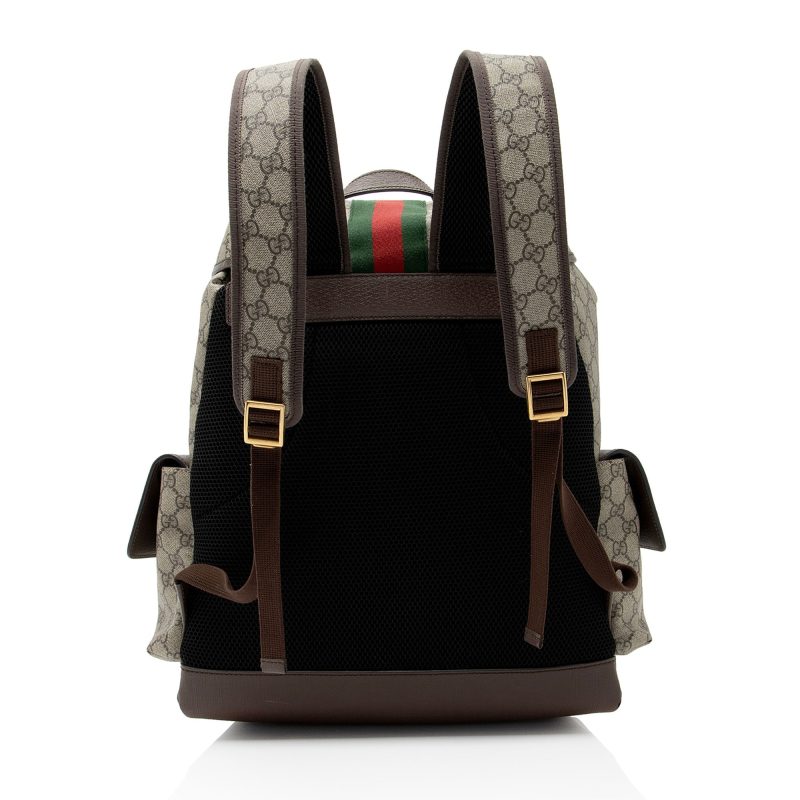 Gucci GG Supreme Ophidia Medium Flap Backpack (SHF-zJBVt3) - Barde - Image 3