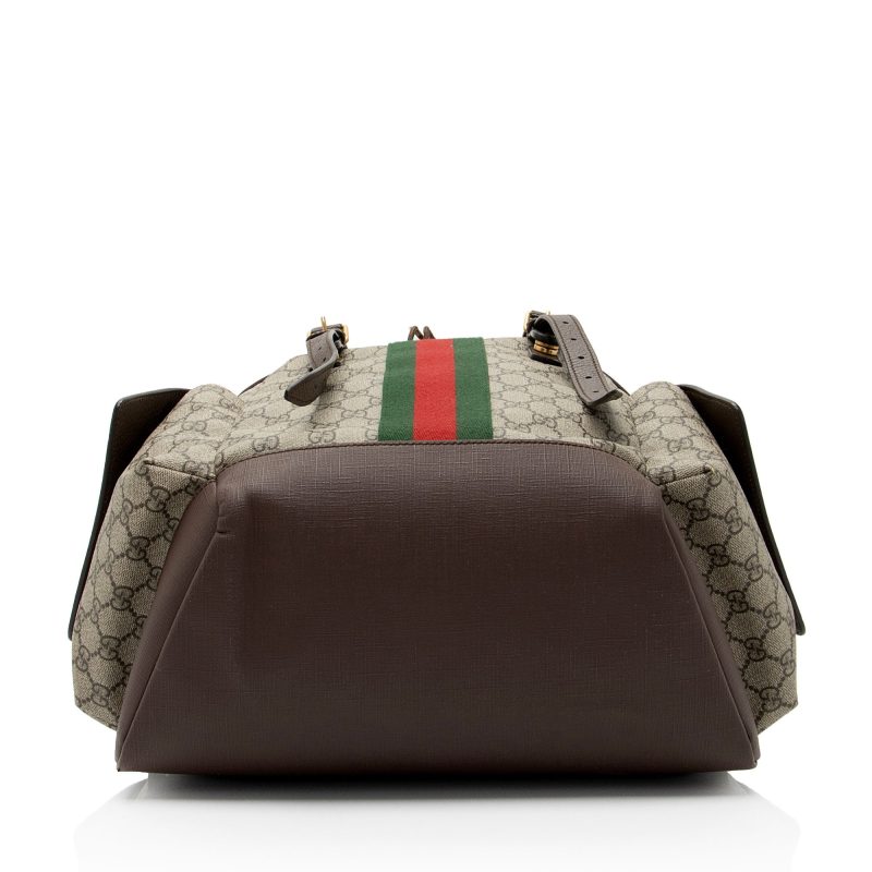 Gucci GG Supreme Ophidia Medium Flap Backpack (SHF-zJBVt3) - Barde - Image 4