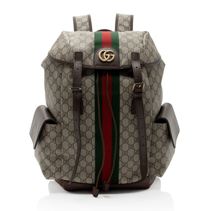 Gucci GG Supreme Ophidia Medium Flap Backpack (SHF-zJBVt3) - Barde