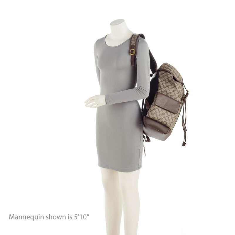 Gucci GG Supreme Ophidia Medium Flap Backpack (SHF-zJBVt3) - Barde - Image 5