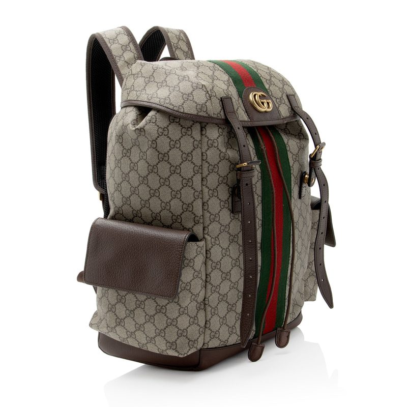 Gucci GG Supreme Ophidia Medium Flap Backpack (SHF-zJBVt3) - Barde - Image 2