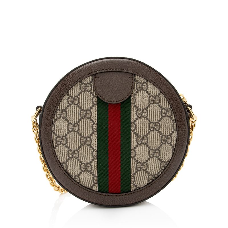 Gucci GG Supreme Ophidia Round Mini Shoulder Bag (SHF-99m356) - Barde - Image 3