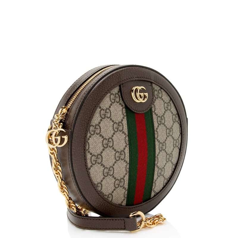 Gucci GG Supreme Ophidia Round Mini Shoulder Bag (SHF-99m356) - Barde - Image 2