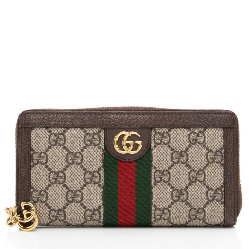 Gucci GG Supreme Ophidia Zip Around Wallet (SHF-dEvQd6) - Barde
