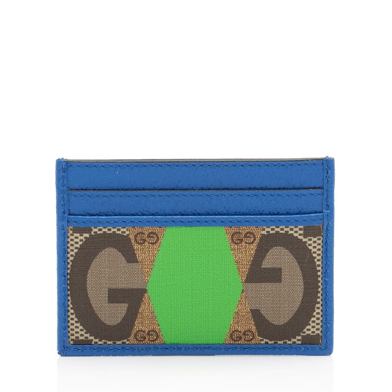 Gucci GG Supreme Rhombus Print Card Case (SHF-aduYXB) - Barde - Image 3