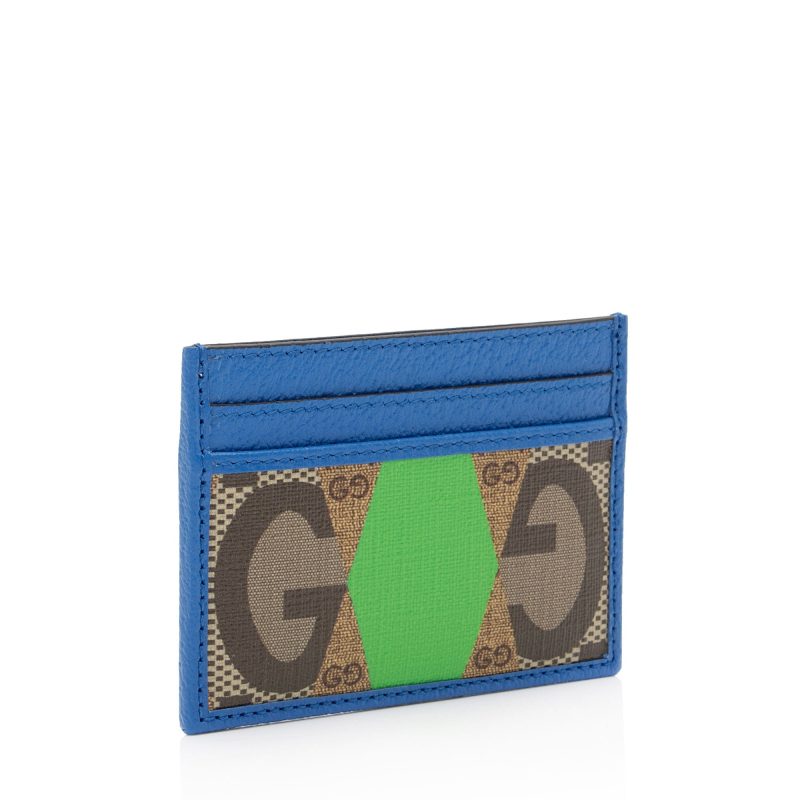 Gucci GG Supreme Rhombus Print Card Case (SHF-aduYXB) - Barde - Image 2