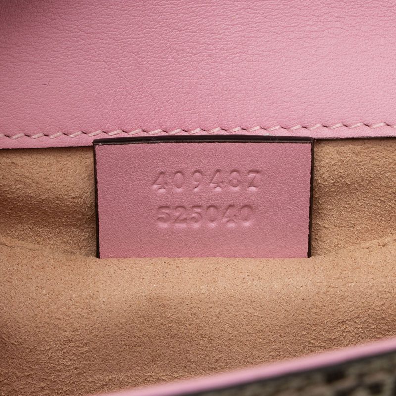 Gucci GG Supreme Strawberry Padlock Small Shoulder Bag (SHF-uX0Syw) - Barde - Image 6