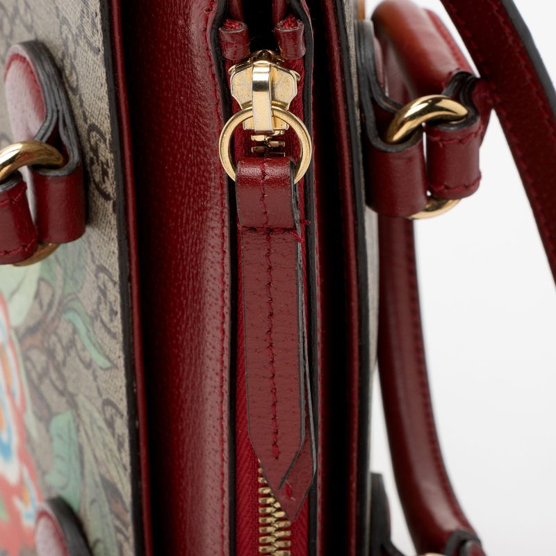 Gucci GG Supreme Tian Mini Zip Tote (SHF-Z1Faab) - Barde - Image 9