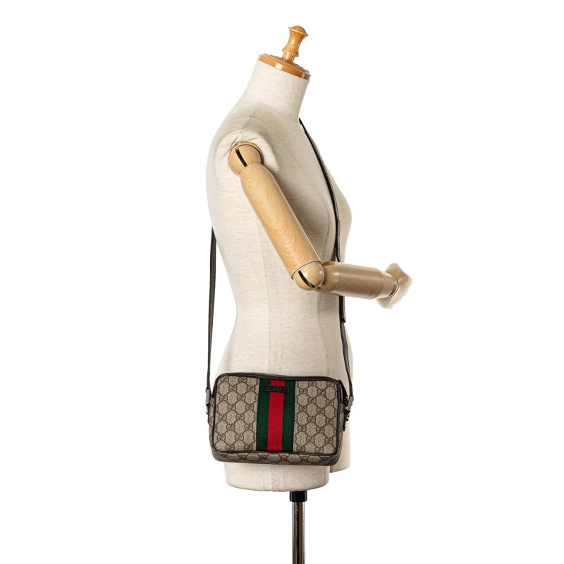 Gucci GG Supreme Web Crossbody (SHG-YOvnW5) - Barde - Image 5