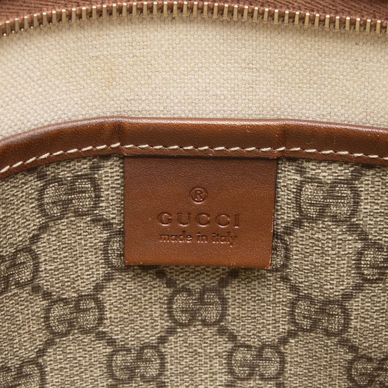 Gucci GG Supreme Web Loop Flat Small Messenger (SHF-2FmbPb) - Barde - Image 8
