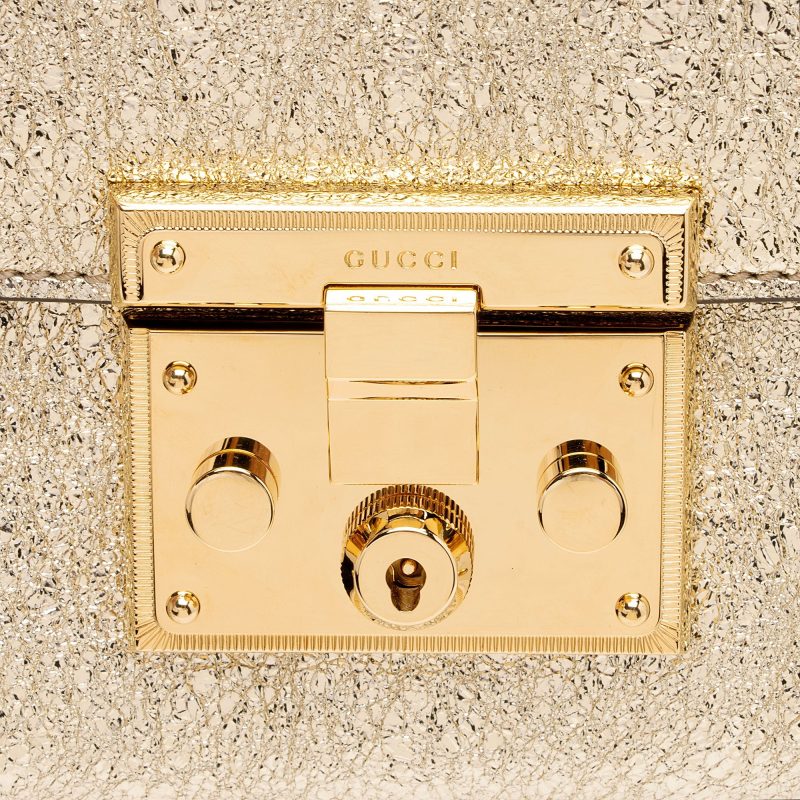 Gucci Galassia Leather Padlock Small Shoulder Bag (SHF-Tu7mRP) - Barde - Image 9