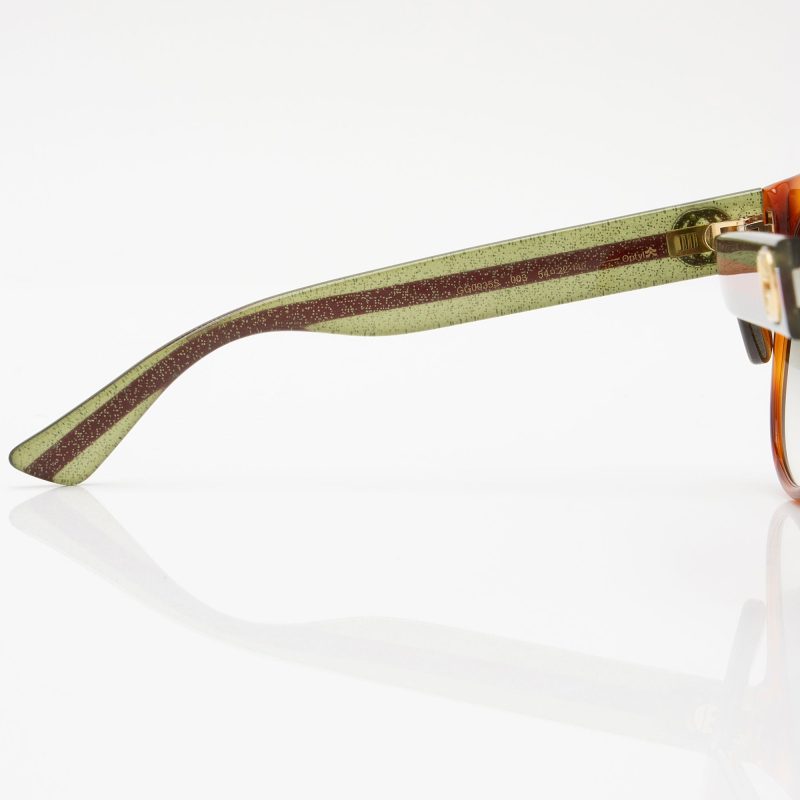 Gucci Glitter Web Interlocking G Round Sunglasses (SHF-bAmQXv) - Barde - Image 3
