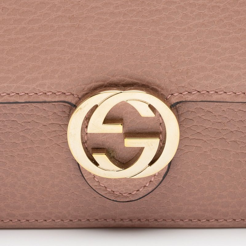 Gucci Leather Interlocking G Chain Wallet (SHF-ynDxvx) - Barde - Image 9
