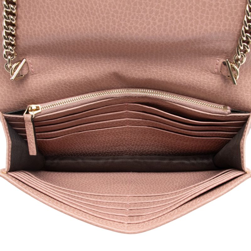 Gucci Leather Interlocking G Chain Wallet (SHF-ynDxvx) - Barde - Image 7