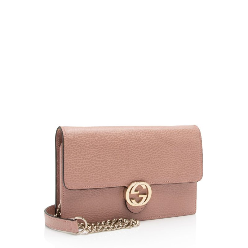 Gucci Leather Interlocking G Chain Wallet (SHF-ynDxvx) - Barde - Image 2