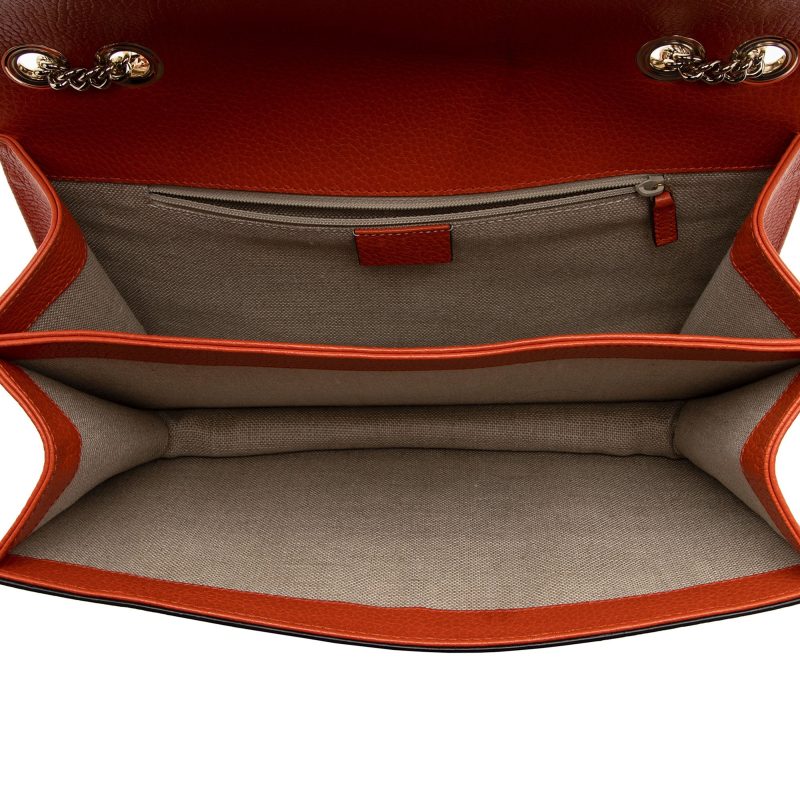 Gucci Leather Interlocking G Medium Shoulder Bag (SHF-CvvGnm) - Barde - Image 7