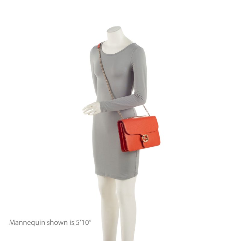 Gucci Leather Interlocking G Medium Shoulder Bag (SHF-CvvGnm) - Barde - Image 5