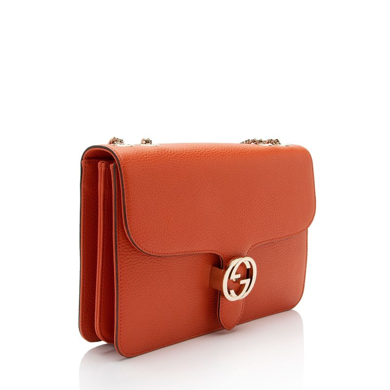 Gucci Leather Interlocking G Medium Shoulder Bag (SHF-CvvGnm) - Barde - Image 2