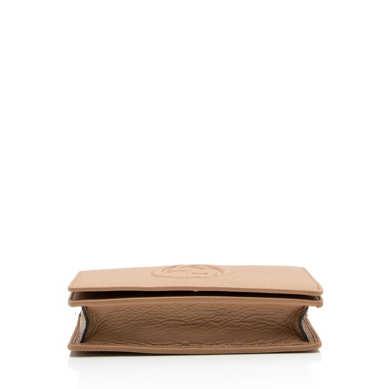 Gucci Grained Leather Soho Wallet on Chain (SHF-ipdVXC) - Barde - Image 4