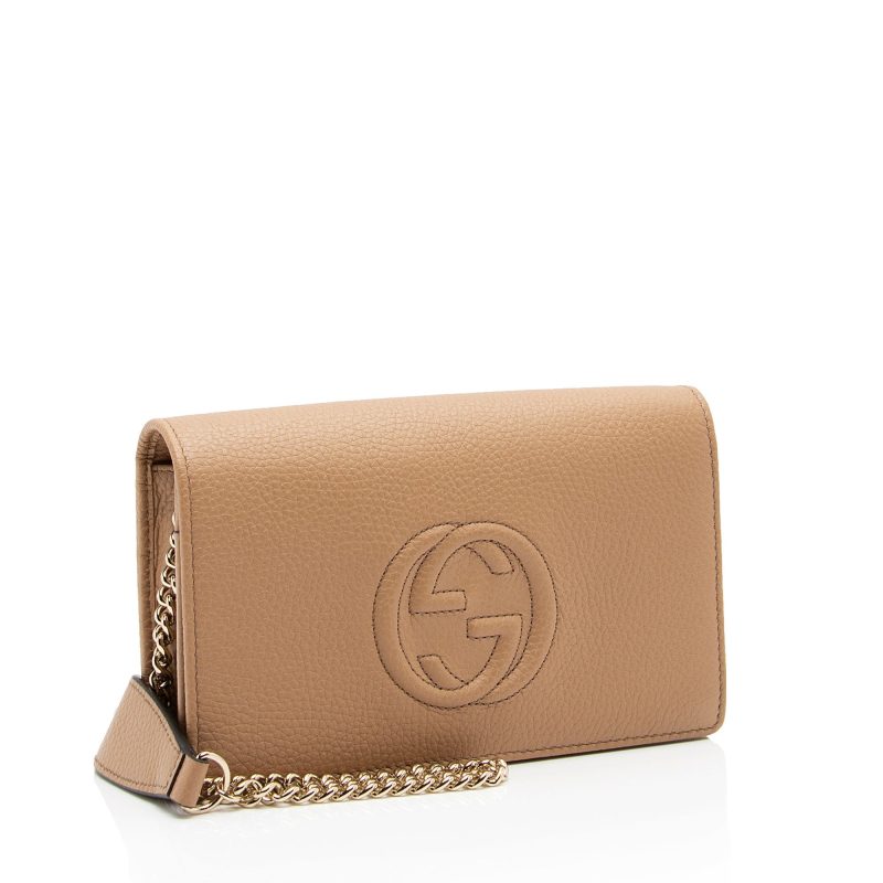 Gucci Grained Leather Soho Wallet on Chain (SHF-ipdVXC) - Barde - Image 2