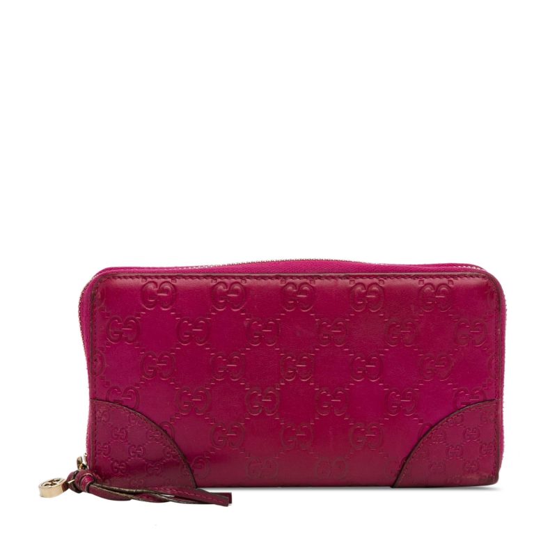 Gucci Guccissima Bree Zip Around Long Wallet (SHG-3NpvV4) - Barde