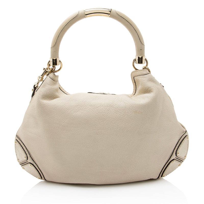 Gucci Guccissima Leather Bamboo Indy Large Satchel (SHF-M8NqdH) - Barde - Image 3