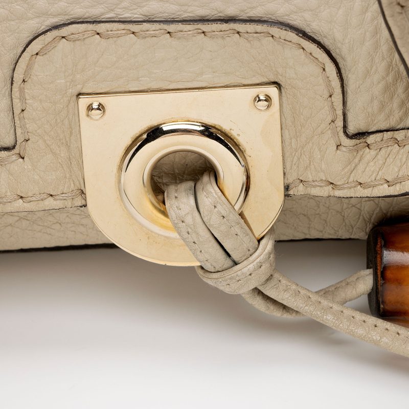 Gucci Guccissima Leather Bamboo Indy Large Satchel (SHF-M8NqdH) - Barde - Image 10