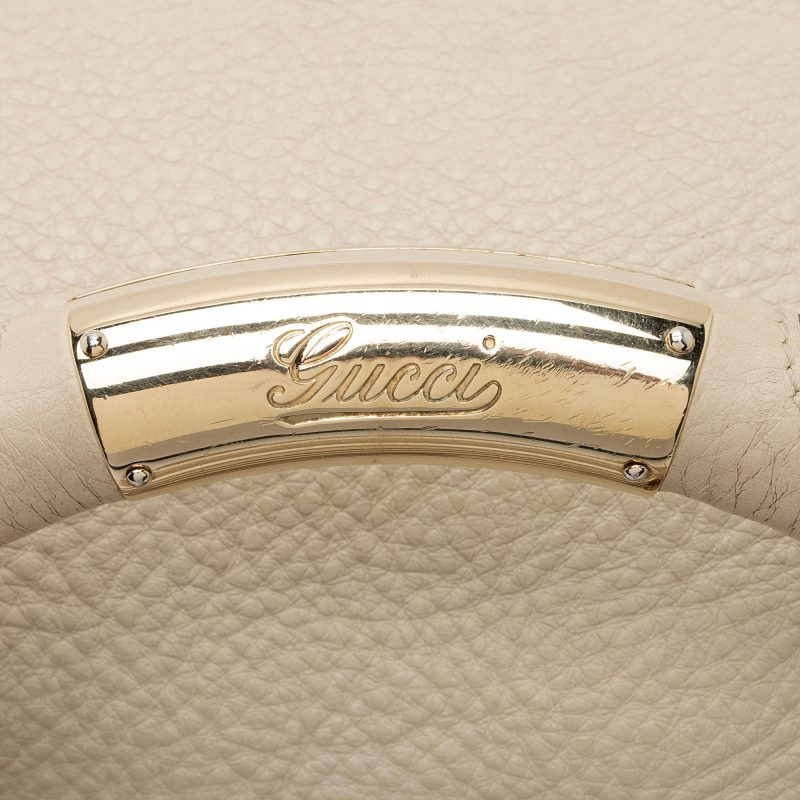 Gucci Guccissima Leather Bamboo Indy Large Satchel (SHF-M8NqdH) - Barde - Image 9