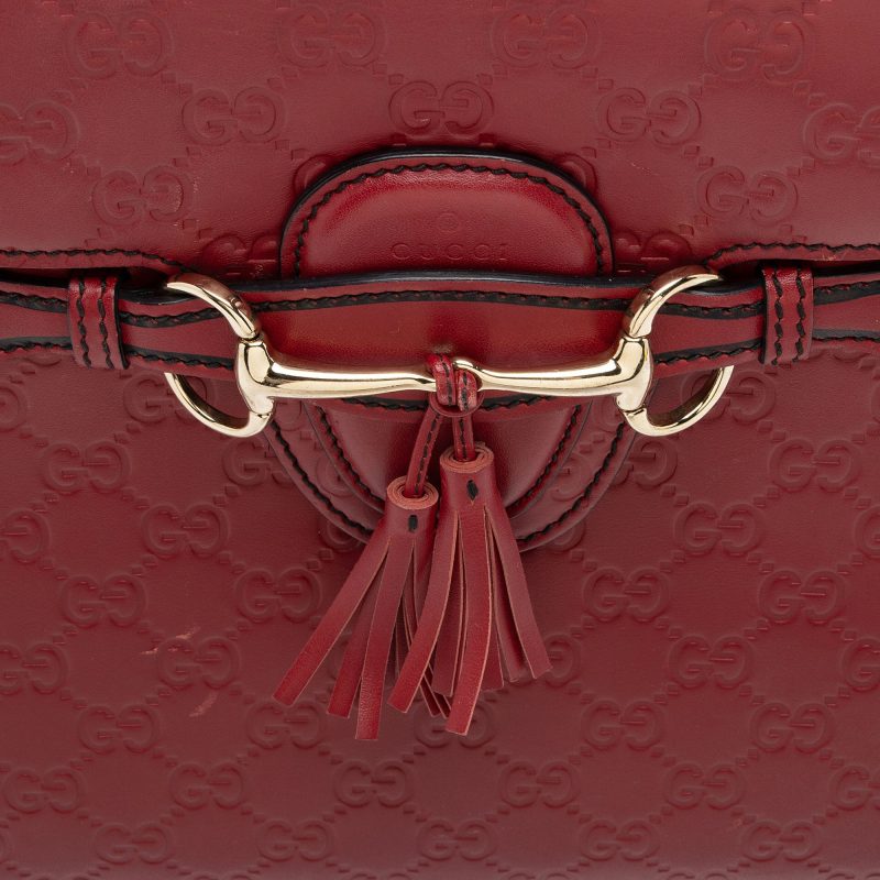Gucci Guccissima Leather Emily Large Shoulder Bag (SHF-sGVPro) - Barde - Image 9