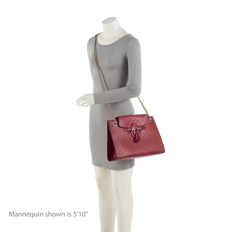 Gucci Guccissima Leather Emily Large Shoulder Bag (SHF-sGVPro) - Barde - Image 5