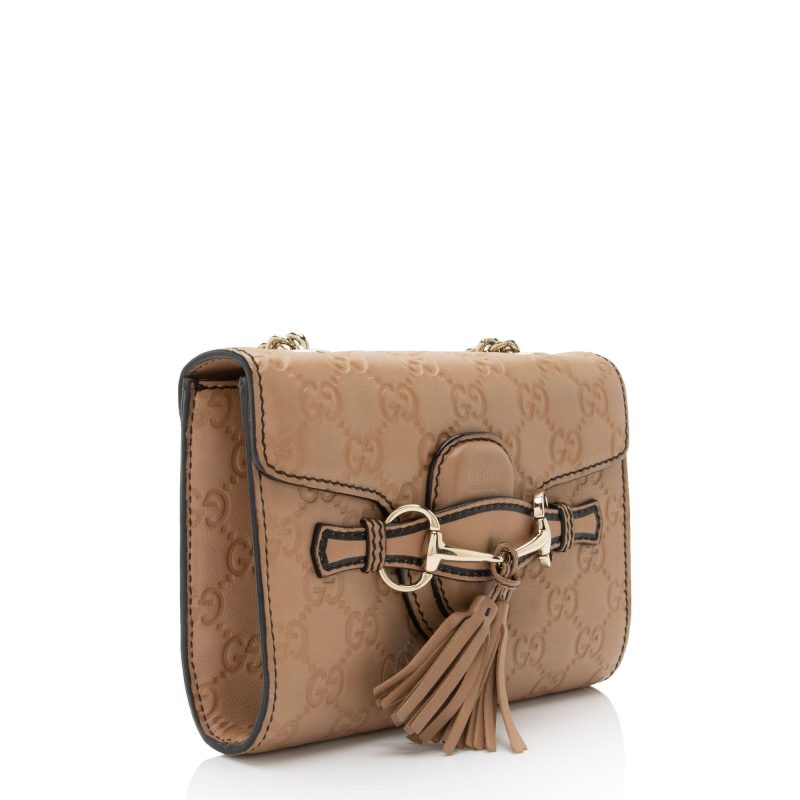 Gucci Guccissima Leather Emily Mini Shoulder Bag (SHF-deNbDS) - Barde - Image 2