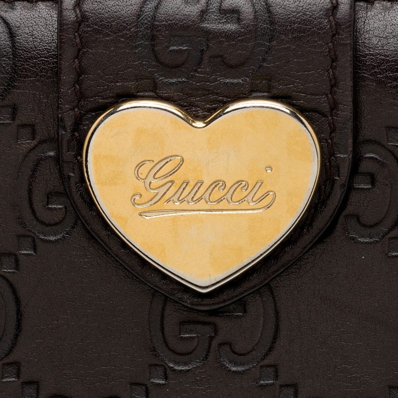 Gucci Guccissima Leather Heart Script Continental Wallet (SHF-RHYBgb) - Barde - Image 8