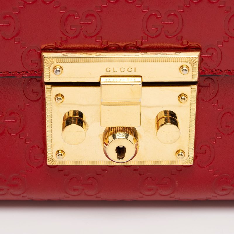 Gucci Guccissima Leather Padlock Medium Shoulder Bag (SHF-fXEhOA) - Barde - Image 9
